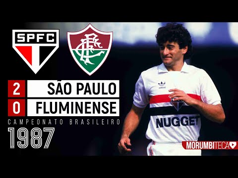 São Paulo 2x0 Fluminense - Brasileiro 1987 - PITA, MULLER, RAÍ e DARIO PEREYRA em mais um show!