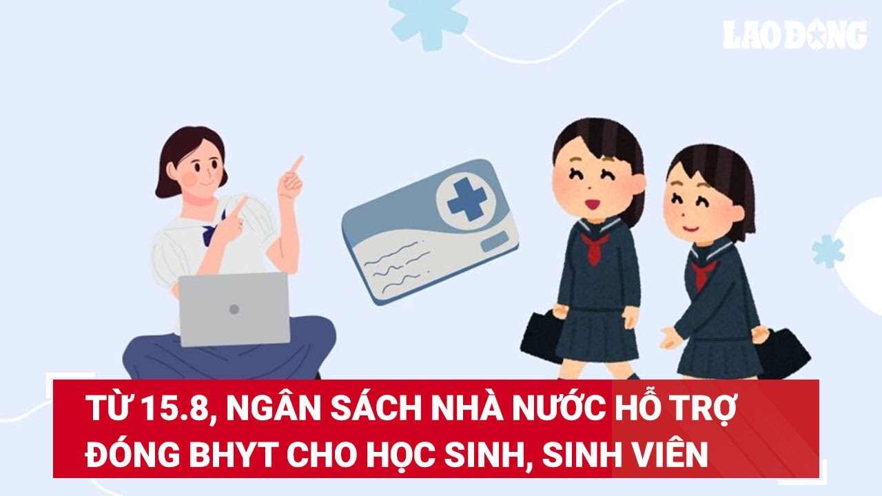 Từ 15.8, Ngân sách nhà nước hỗ trợ đóng BHYT cho học sinh, sinh viên