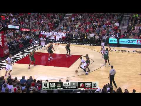 Thomas Robinson Highlights Bucks vs. Blazers 12.17.2014 - 15 Points, 16 Rebounds