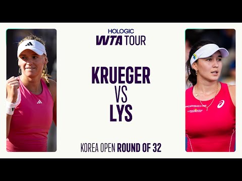 Ashlyn Krueger vs. Eva Lys | 2025 Korea Round 1 | WTA Match Highlights