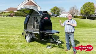 600 Streetmaster BBQ Smoker - Commercial BBQ Trailer Demo