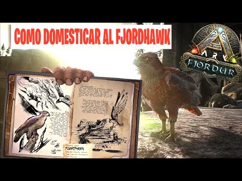 Como tamear,donde encontrar y que habilidades tiene el Fjordhawk del nuevo mapa Vikingo de ARk.
