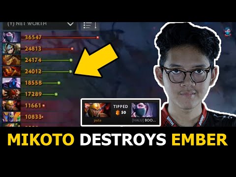 WHEN MIKOTO DESTROYS EMBER IN RANK - TOYING EMBER SPIRIT WITH HIS SIGNATURE HERO