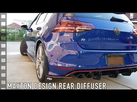 Maxton Design Rear Diffuser Install on the MK7 Golf R for a more Aggressive Look