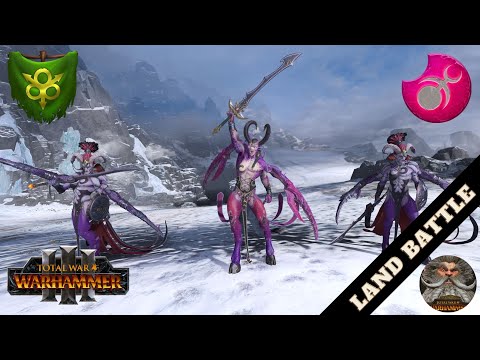 TRIPLE Keeper of Secrets vs Ku'Garth! Slaanesh vs Nurgle | Total War: WARHAMMER III