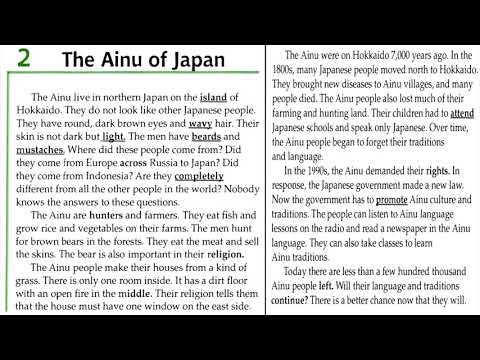 Facts and Figures - Unit 6: Interesting People of the World - Lesson 2: The Ainu of Japan