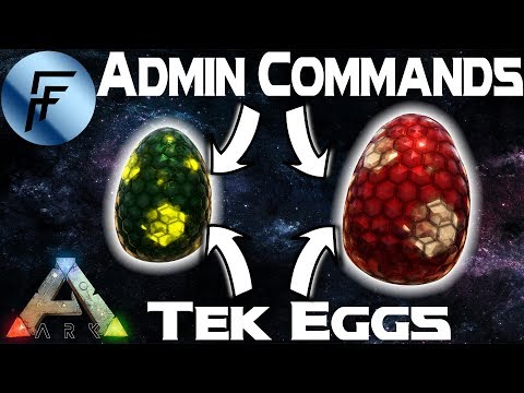 FERTILIZED TEK EGGS! 😱 Admin Commands| ARK: Survival Evolved