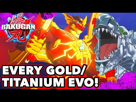 Every Gold and Titanium Evolution in Bakugan! | New Bakugan Cartoon | Compilation