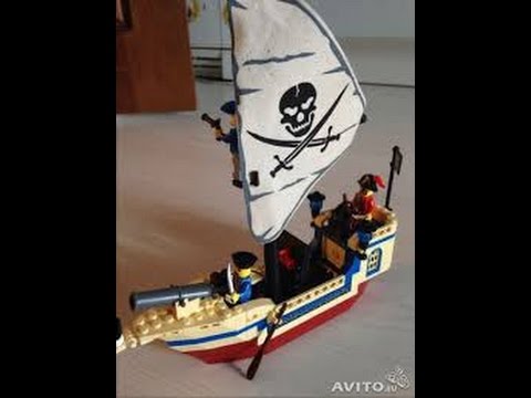 Сборка пиратского корабля от LEGO часть 1.