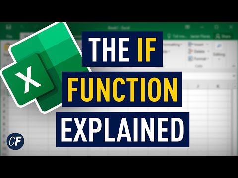 How to create an IF Function in Excel