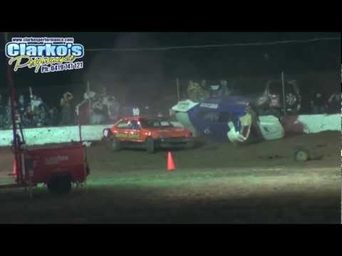 Modified Production: Jeff Smith Rollover - Roma Speedway
