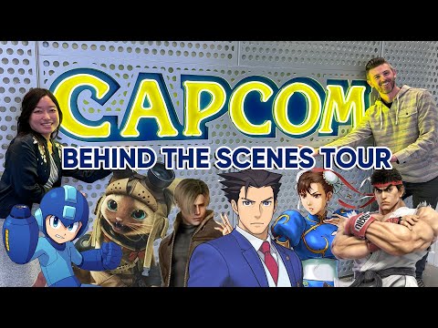 Behind the Scenes Tour Inside Capcom Headquarters - Super Kit & Krysta 64