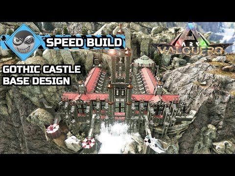 ARK: Valguero - How to build a Castle - Gothic Castle Base Design (Speed Build)
