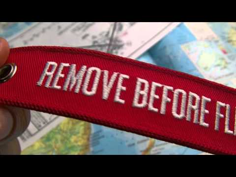 Remove Before Flight Key Chain