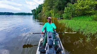 FAILED Kayak Camping + Spotted Bass Catch And Cook !!