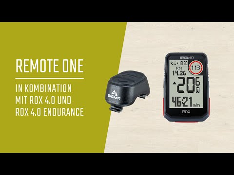 SIGMA REMOTE ONE in Kombination mit ROX 4.0 und ROX 4.0 ENDURANCE // DE