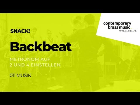 CBM Snack 11 - Metronom auf 2 und 4 einstellen