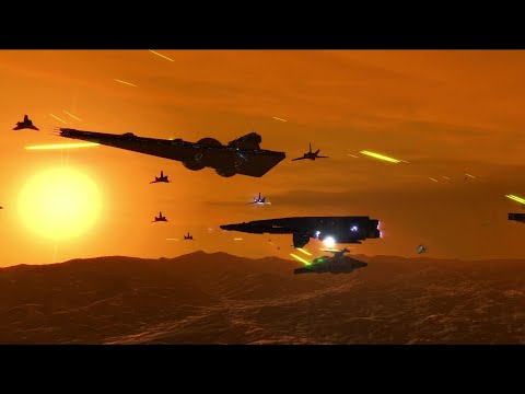 Epic Cinematic Space Battle - STAR WARS EMPIRE AT WAR REMAKE - NPC Wars 14