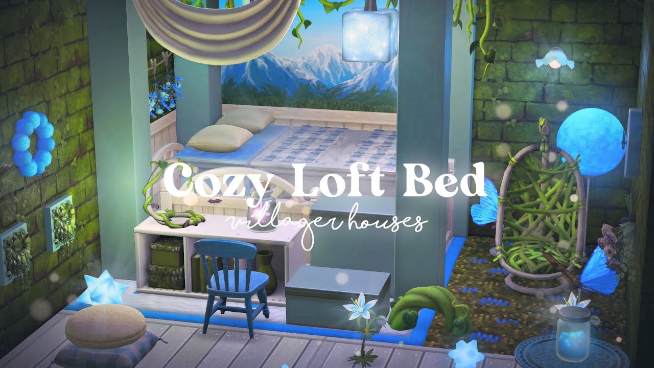 あつ森 | ロフトベッドをつくる | 住民の部屋リフォーム | Fake Loft Bed | Village Home Remodel | Animal Crossing New Horizons