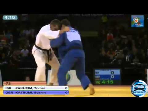 European Judo Open Men Glasgow 2013 Bronze -73kg ZAKHEIM Tomer (ISR) - KATSUMI Soshin (GER)