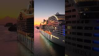 Good morning MSC World America.  #cruiseship #cruisetour #msc
