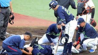 【ヤクルト激震】ドラ1・松下歩叶が頭部死球で緊急搬送…まさかの球場復帰に驚きの声🚑#ヤクルト #松下歩叶 #巨人 #西舘勇陽 #頭部死球 #プロ野球 #救急搬送 #セリーグ #野球ニュース 