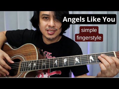 Angels Like You fingerpick style guitar tutorial (tagalog) song by Miley Cyrus