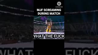 MJF Screaming during the Match is hilarious 🤣, I never tired of that. #aew #mjf #wrestledna #wwe