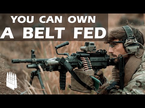 You can own a belt fed, (M249S and Fightlite MCR, featuring kit setup)