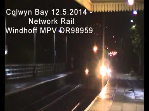 Network Rail MPV passes Colwyn Bay (12-5-2014)
