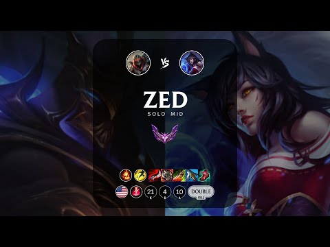 Zed Mid vs Ahri - NA Master Patch 13.5