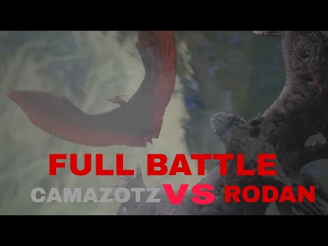 GojiCenter's Camazotz vs Rodan (Full Battle animation) | Credit goes to : @GojiCenter