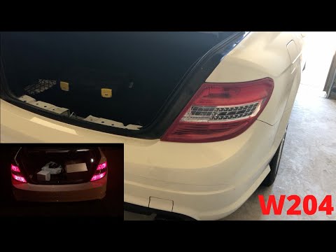 W204 LED tail light install