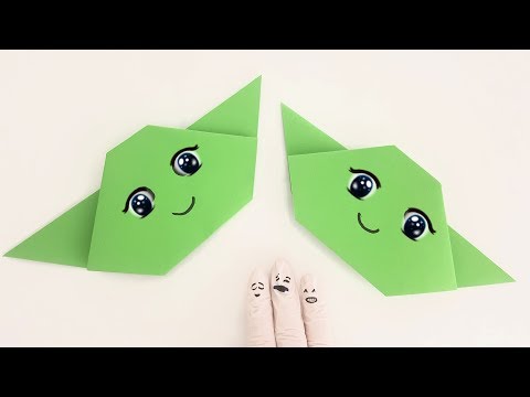 Making Star Wars Yoda from Paper (Origami) How to make Yoda from Paper? DIY