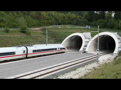 ICE 3 (BR 403) 250Km/h @ Boßlertunnel - SFS Wendlingen-Ulm
