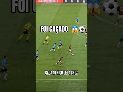 DE LA CRUZ DO FLAMENGO FOI CAÇADO EM CAMPO CONTRA O GRÊMIO! 😱🔥⚽🔴⚫️ #shorts #flamengo