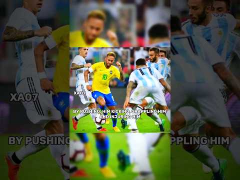 Neymar Jr Destroyed Prime Argentina'l🥶☠️ #shorts #ronaldo #messi #shortsvideo