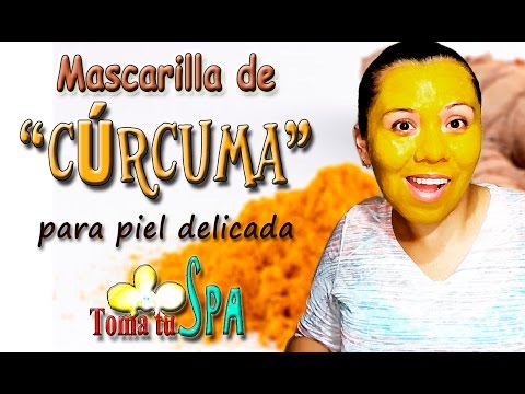 Mascarilla ce 'cúrcuma' para piel sensible