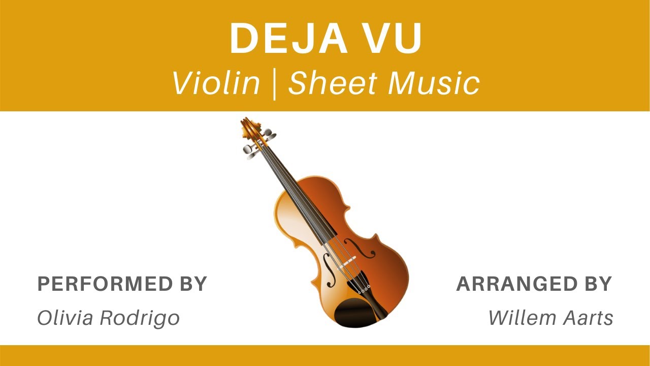 Deja Vu - Olivia Rodrigo | Violin | Sheet Music