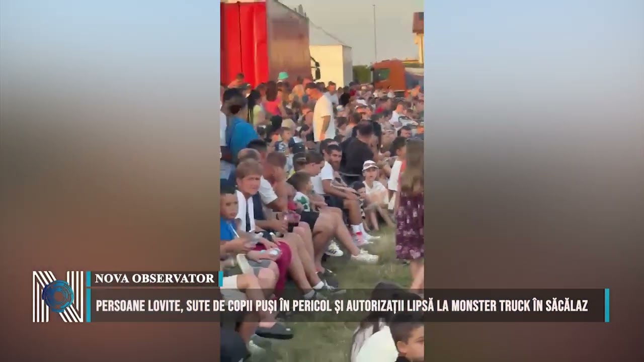 Persoane lovite, sute de copii puși în pericol și autorizații lipsă la Monster Truck în Săcălaz