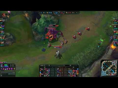 SKT T1 Faker Cho'Gath Mid Highlights