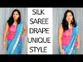 Low Waist Saree Draping Silk Saree Drape Silksareedrape Sareevlog Lowwaistsareedrape 19