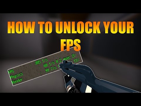HOW TO UNLOCK YOUR FPS IN ROBLOX