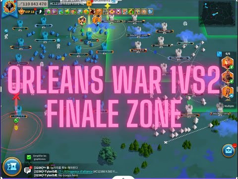 rise of kingdoms KVK "FFA" last WAR in Orléans zone pvp