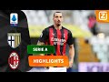 ZLATAN IBRAHIMOVIC KRIJGT EEN RODE KAART?!? | Parma vs Milan | Serie A 2020/21 | Samenvatting
