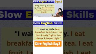Slow English Day3. #english