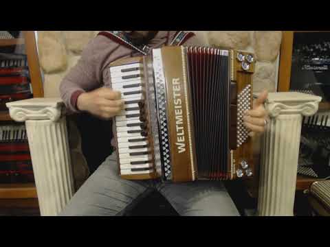 3339 - Wood Weltmeister Monte 34 Classic Piano Accordion MMM 34 72 $2999