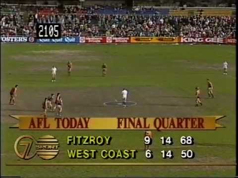 Fitzroy Lions vs West Coast 1991 - Fourth Quarter