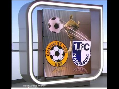 Kreveser SV 198o : 1. FCM - 2. Runde im Landespokal vom 6.9.2o14 (mdr 2o14)