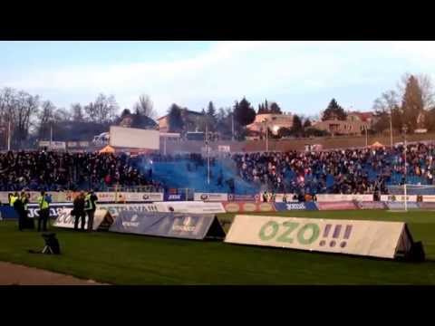 Zadyma mecz Banik Ostrava - Sparta Praga 22.03.2014 #hools